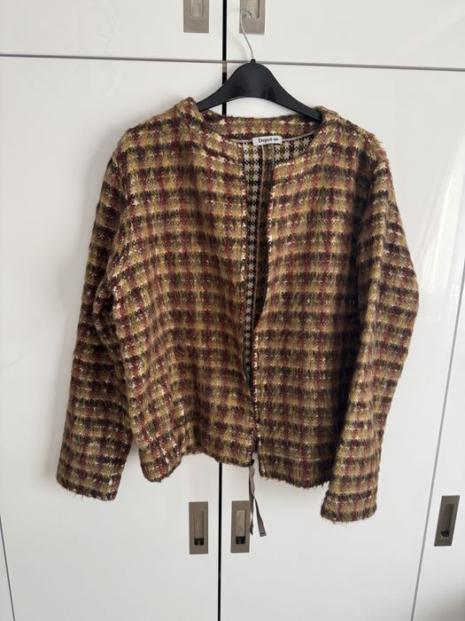 Sacou multicolor din lana