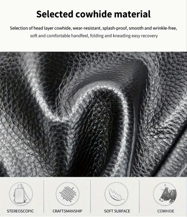 Мъжки кожени чанти/Премиум функционални от естест. кожа -10% Промоция!