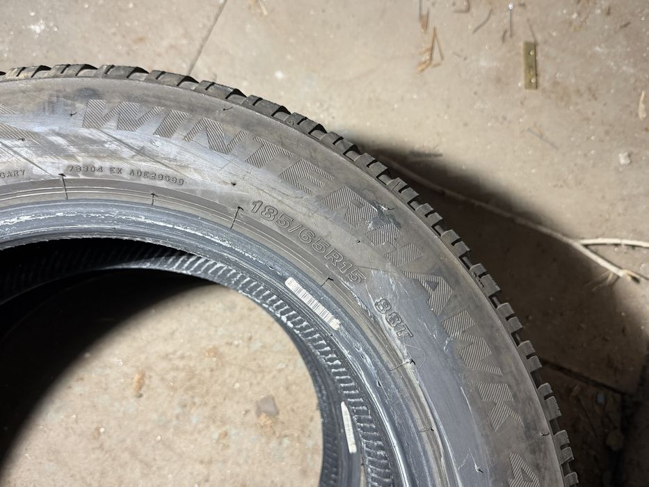 4 Anvelope Iarnă 185/65 R15 88T 2xMaxxis 2xFirestone DOT 2022/2020
