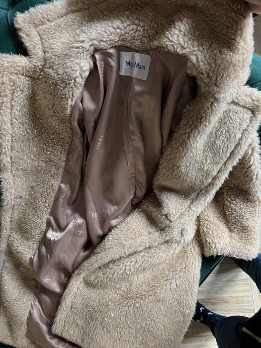 Teddy coat blana naturala miel