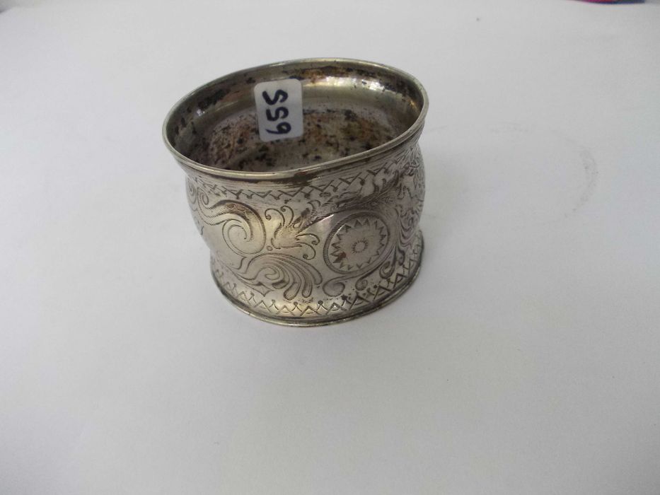 Inel vechi din argint pentru servet 2