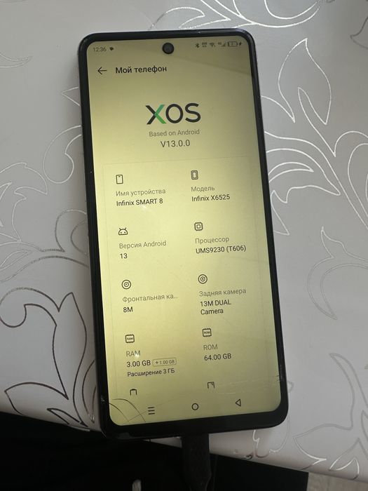 Redmi note 9 pro 128 g  Infinix Smart 8 64 g