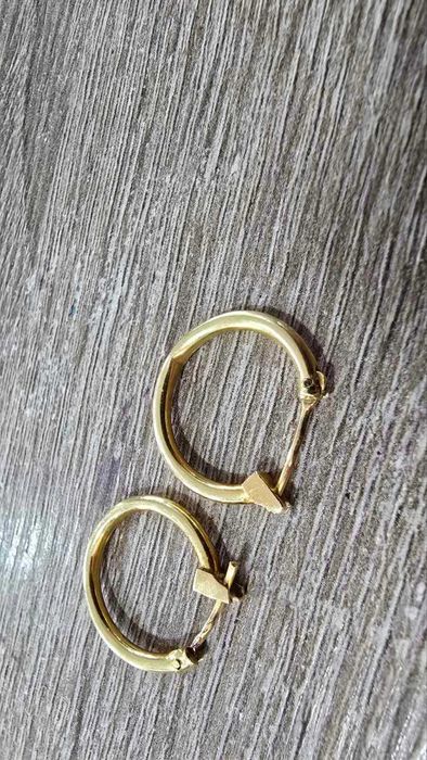 Златни обеци 18 карата 1.4 грама