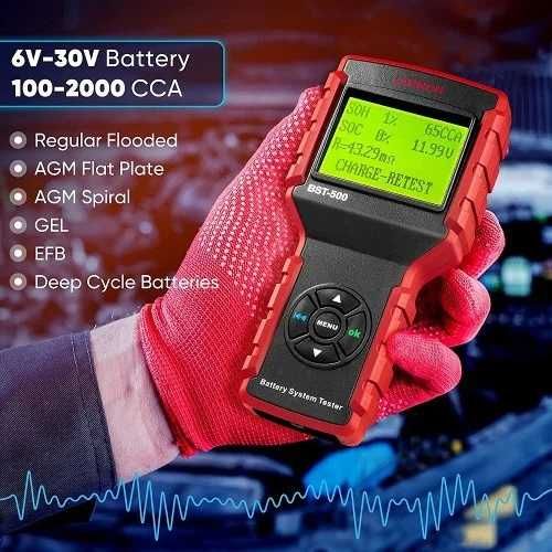 Tester Baterii, Eletromotor, Auto, model profesional Launch Bst500