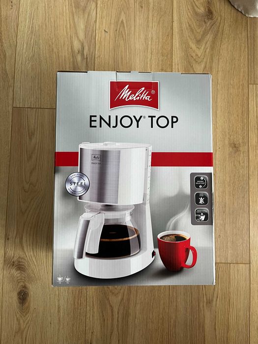 Melitta Enjoy Top кафемашина с филтър и стоманен дизайн, 1080W