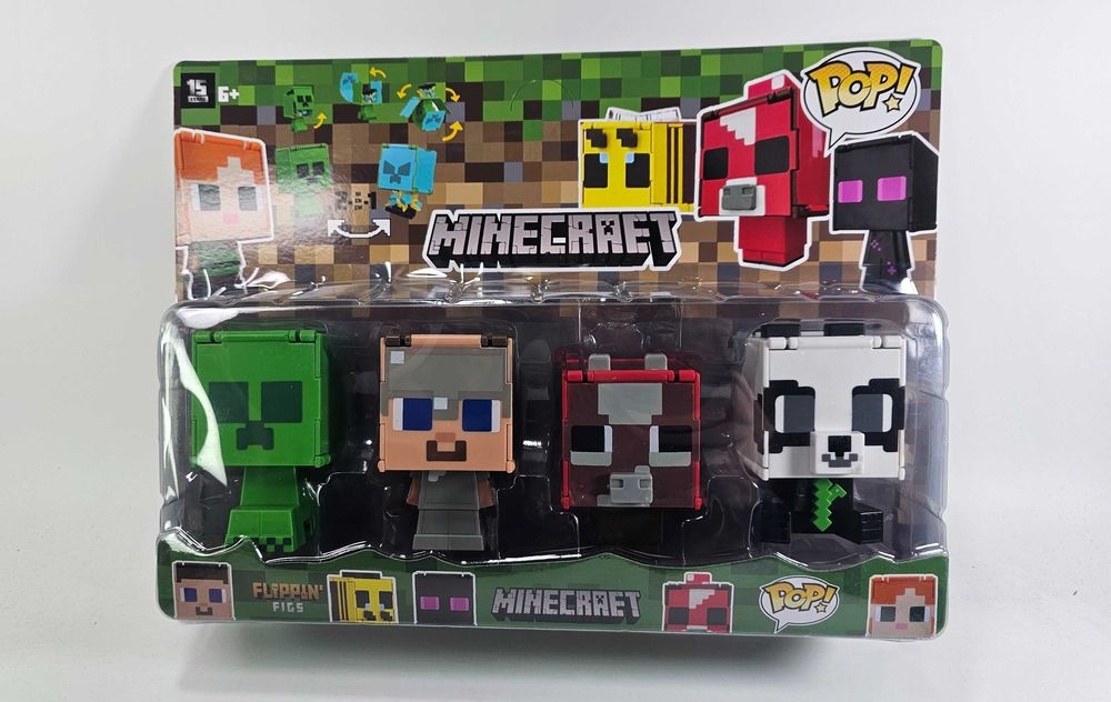 Minecraft Flip 2в1 големи фигурки - нов модел комплекти с Майнкрафт