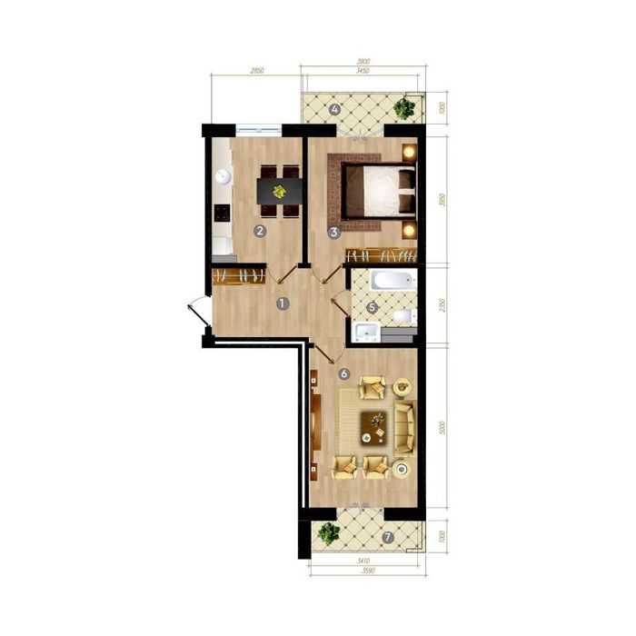 Продается 2-комн. кв., 8/10, 60 м², Сергелийский район