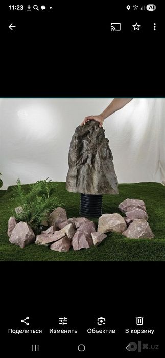 Декоративный искусственный камень для люков