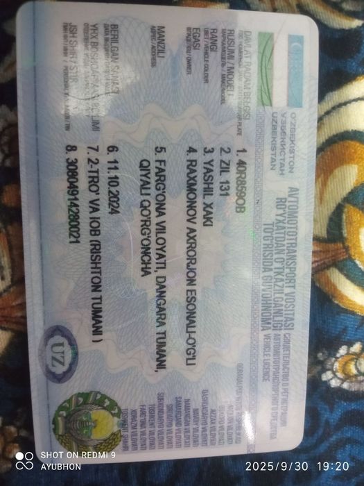 Zil 131 xolati idiyal mator ural yaqinda qilindi antifrizda bolona 90%