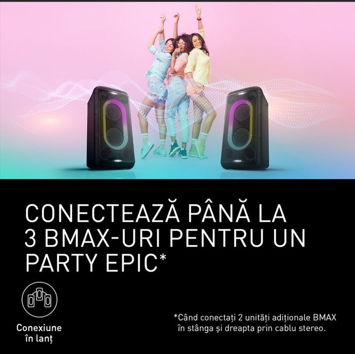 Boxa Portabilă Panasonic SC-BMAX10, 150W , Sigilată  Garanție 2 Ani
