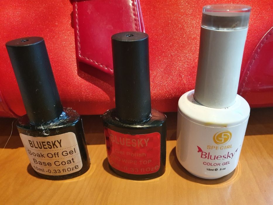 Bluescy гел лак беж+, 2 бонус.Оригинални