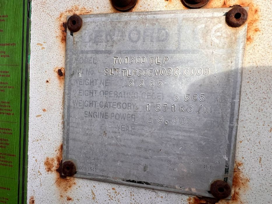 Compactor asfalt si pamant Benford TV1300 3.3 tone