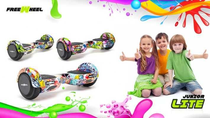 Hoverboard FreeWheel Junior Lite, 6.5 inch, viteza 12 km/h
