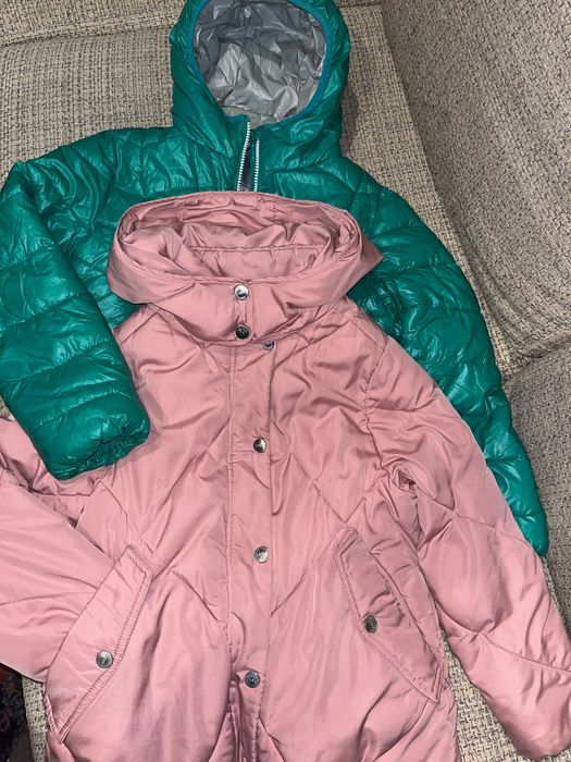 Много дрешки 140 р. дънки Mango и пухен елек, якета и блузки