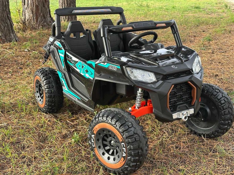 UTV electric pentru copii 2-6 ani,2 locuri 4x4 300W, 24V 8Ah, echipare Premium