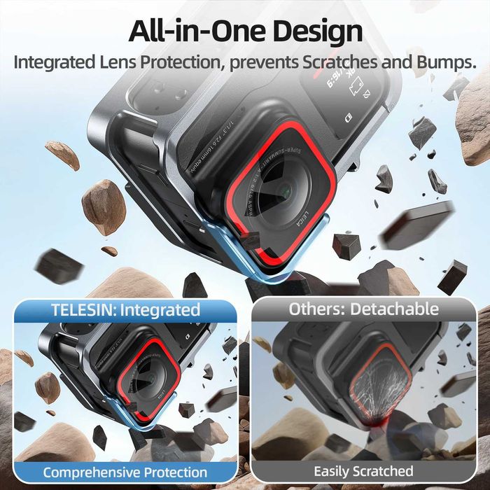 Cadru metalic frame camere actiune Insta360 Ace / Ace Pro / Ace Pro 2