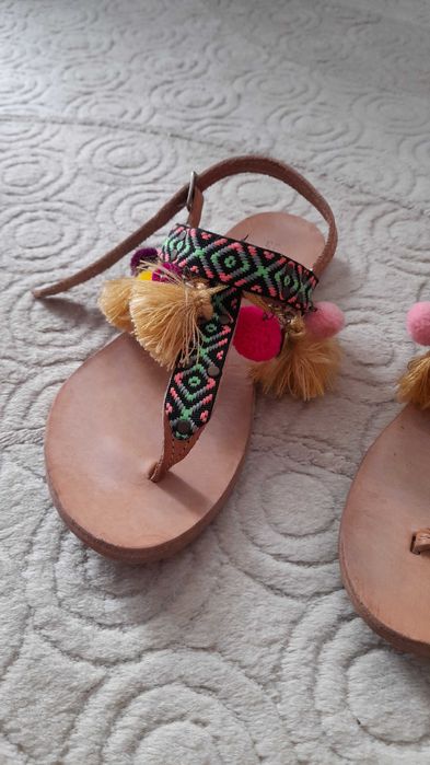 Равни кожени сандали Mabu by Maria BK - 38