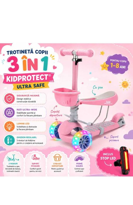 Trotineta Copii 3 - 8 ani