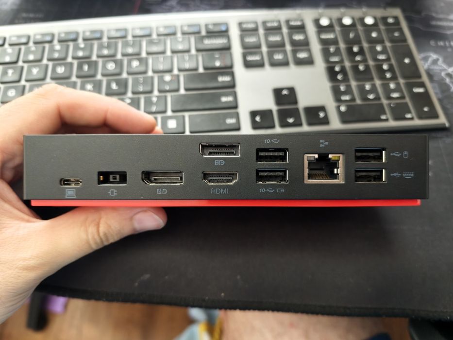 Lenovo Hub USB C Dock Gen2 2x display port 5 usb a