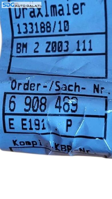 Borna Cablu Instalatie Baterie Acumulator cu Minus BMW Seria 3 E46 1998 - 2005 Cod 6908489 [L7671]