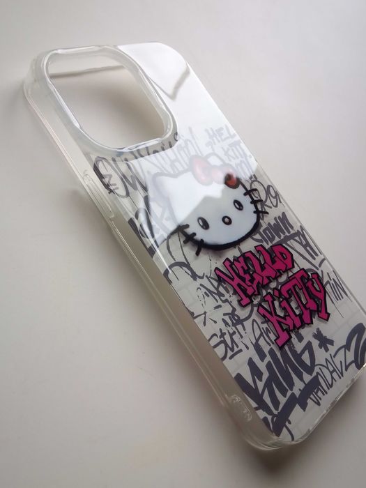 Гръб Hello Kitty IML за iPhone 14 Pro Max, 14 Pro, 13 Pro Max, 13 Pro