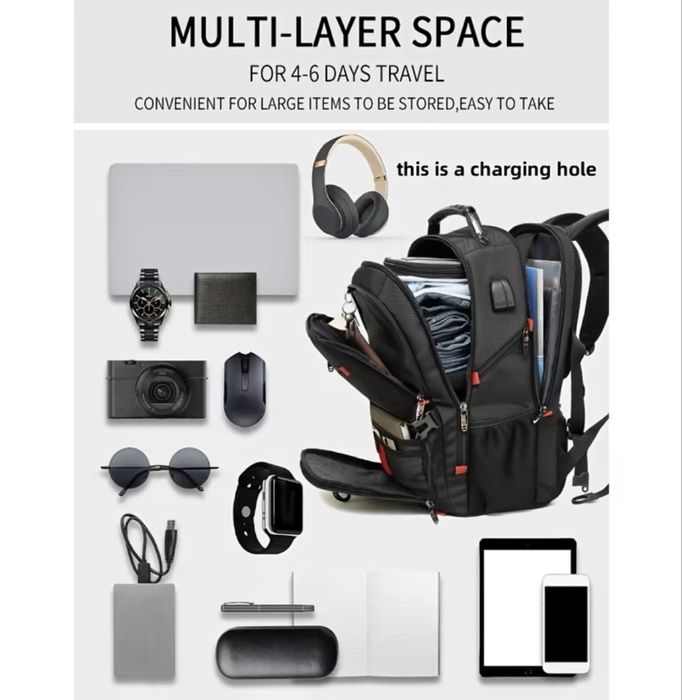 Мъжки удобни професионални раници50L•Универсални,обемни и функционални