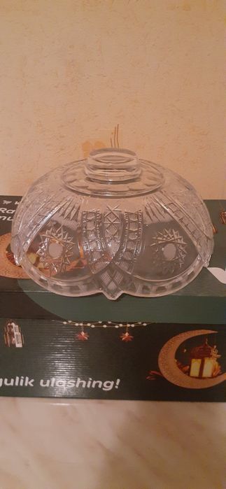 Ваза салатник большая хрустальная