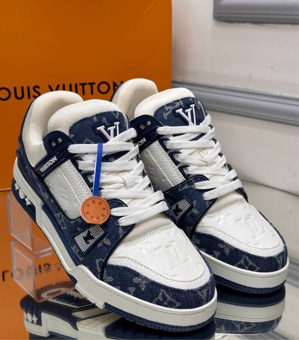 Adidasi Louis Vuitton Trainers baby blue white