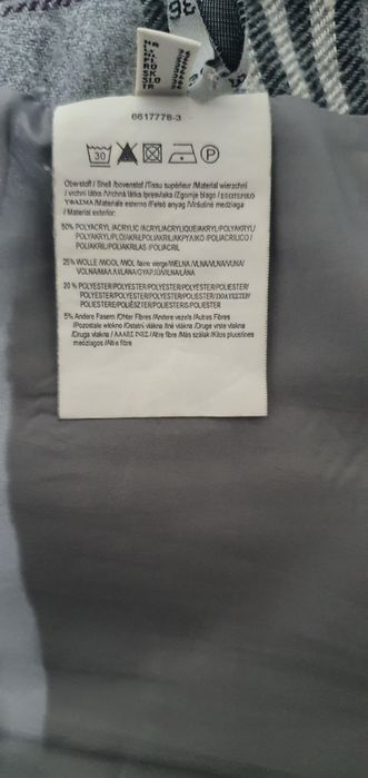 Fusta gri in carouri Jake's marimea 36 stil preppy cu