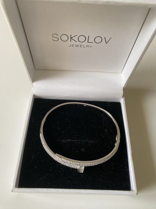 Серебряный браслет с феонитом