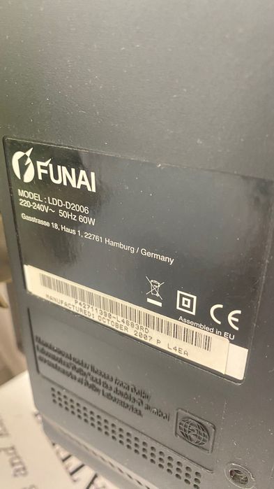 Телевизор Funai LCD DVD 20 инча