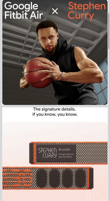 Google FitBit Air Stephen Curry Edition