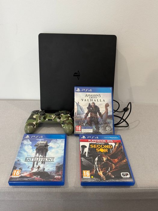 PS4 Slim 500GB – stare foarte bună