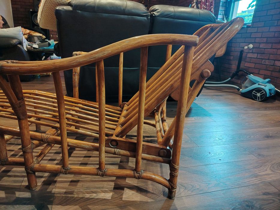 Șezlong deosebit vintage lemn