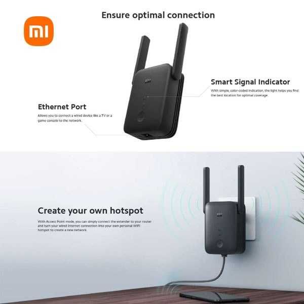 Mi AC1200 Wi-Fi Repeater (Dual Band, 1200 Mbps)