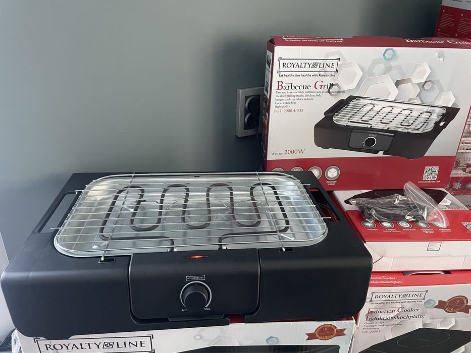 Електрическа скара ROYALTY LINE, 2000W + 1 ГОДИНА ГАРАНЦИЯ