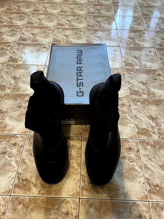 Оригинални мъжки черни боти ботуши обувки G-STAR - размер 43 като нови