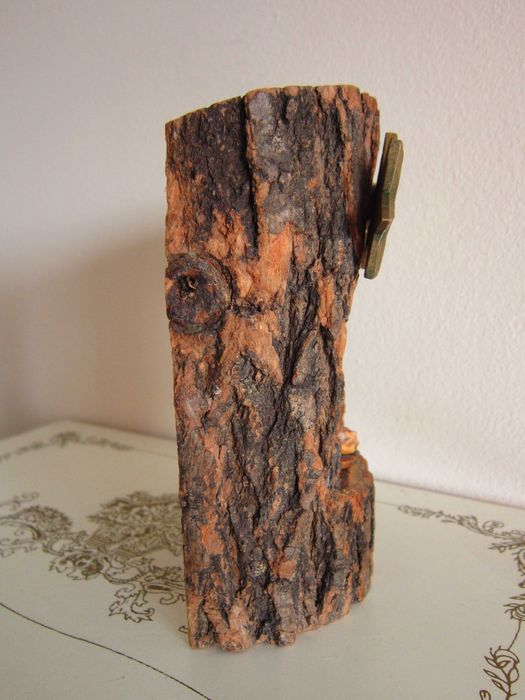 cadou rar Craciun Scena Nasterii Holy Family sculptura mica lemn Italy