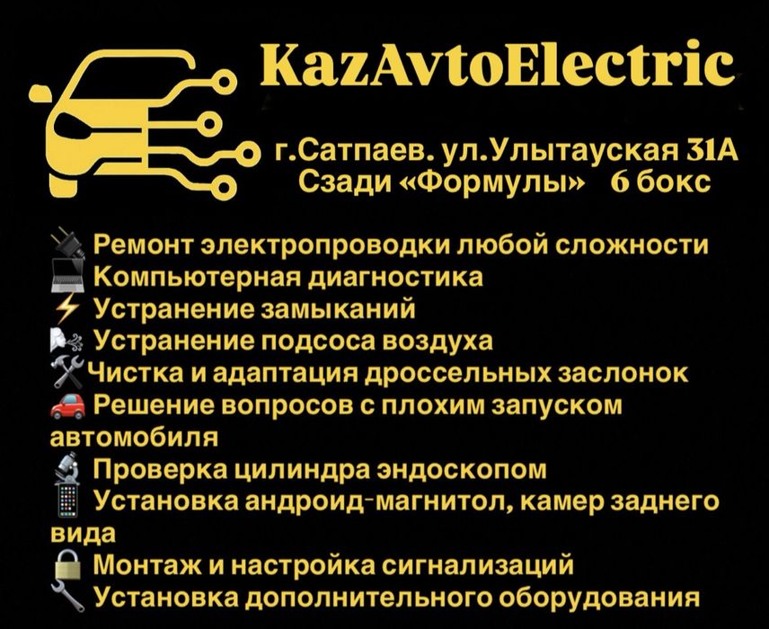 Автоэлектрик / СТО сзади Формулы