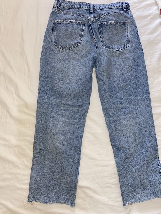 Сини дънки с висока талия Zara размер 38