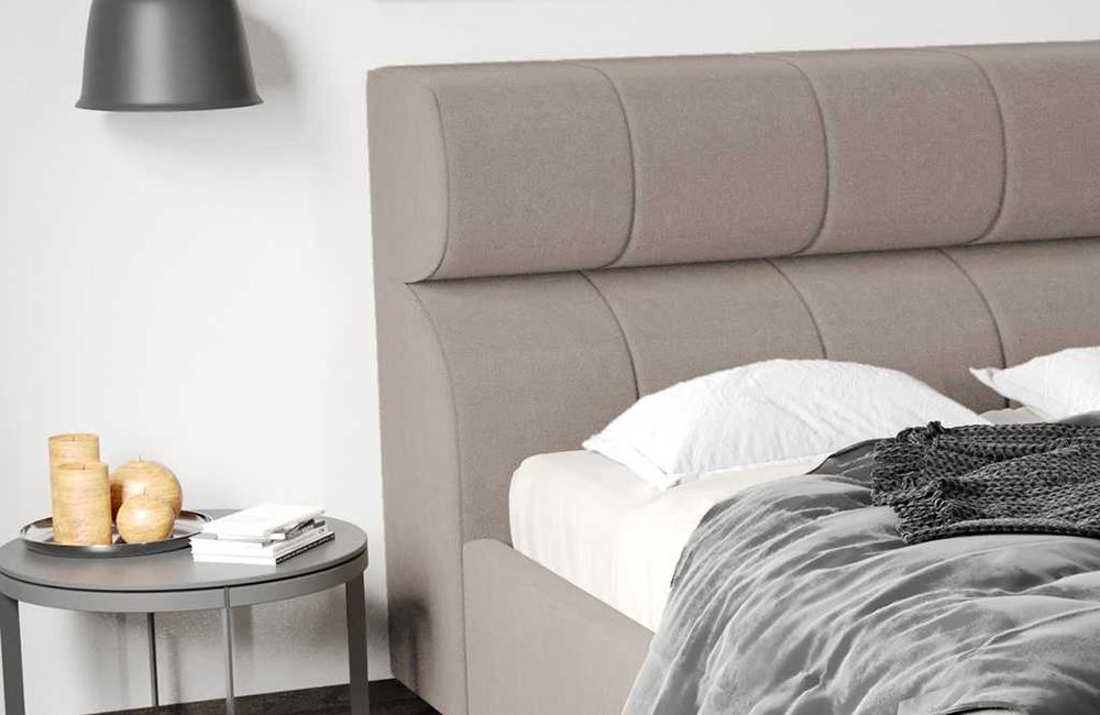 Pat Tapitat Galileo Bej Jasmine 22 somiera rabatabila+lada depozitare