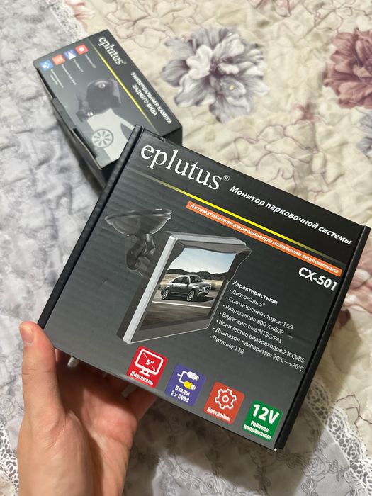 Монитор для камеры заднего вида Eplutus CX501 и камера заднего вида