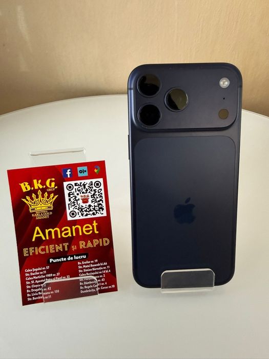 Iphone 17 Pro Max 100% 256gb Amanet BKG