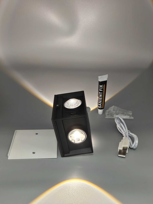LED аплик с 4LED-а и сензор за движение вътрешно и външно осветление