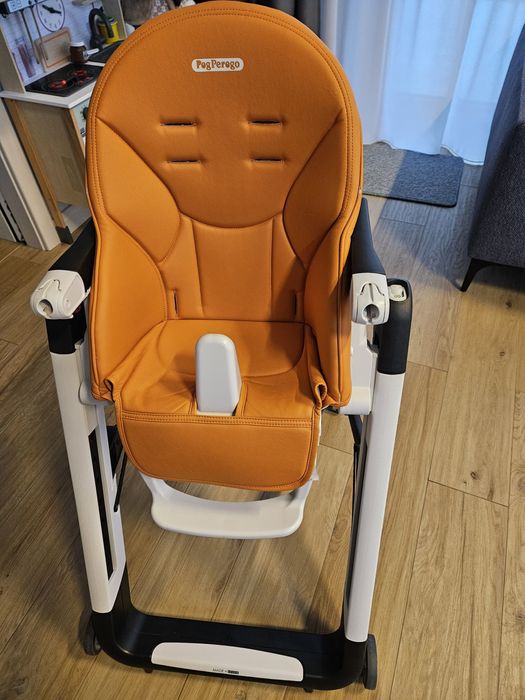 Scaun masa bebelus 2 in 1, Peg Perego Siesta follow me, Orange