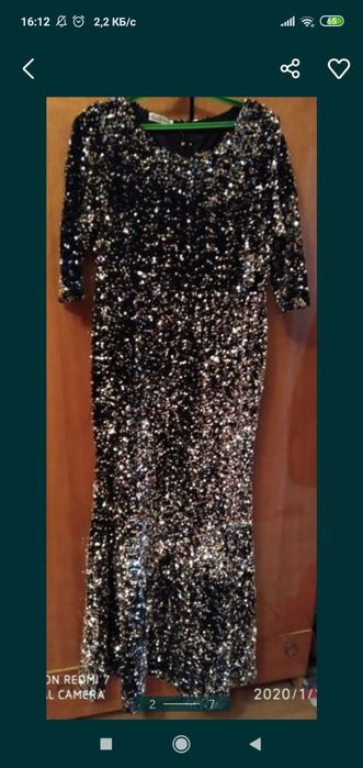 Вечернее платье в отличном состоянии