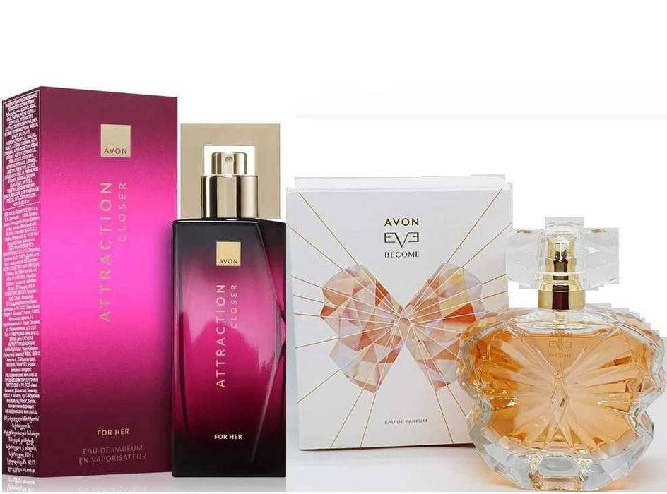 Set 2 prod. (Apa parfum: Attraction Closer 50ml si Eve Become 50ml} pentru Ea-Avon