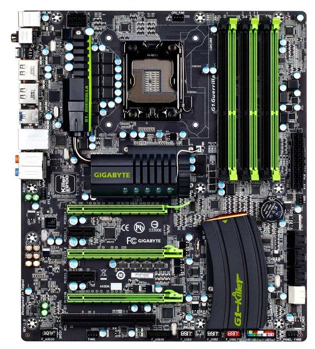 Дъно Дънна платка GIGABYTE G1.Guerrilla X58 1366 DDR3 48GB OVERCLOCK