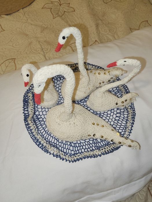 Lebede croșetate Manual