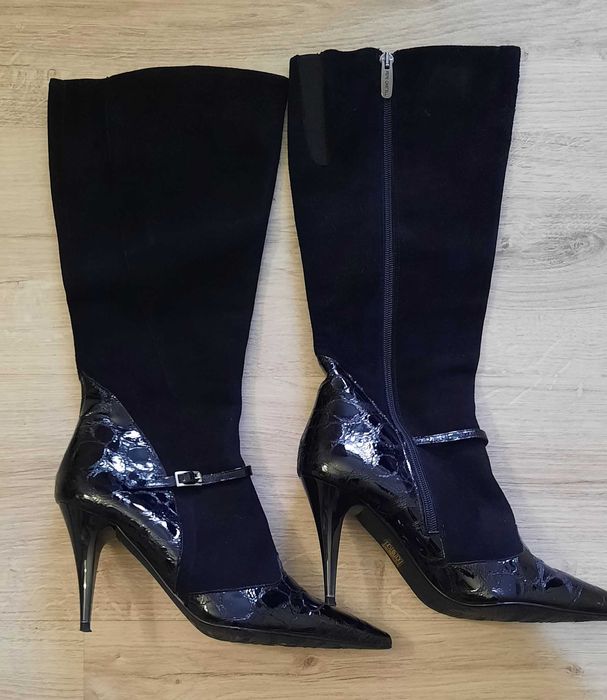 Люксовые кожанные сапоги. Пр-во Испания